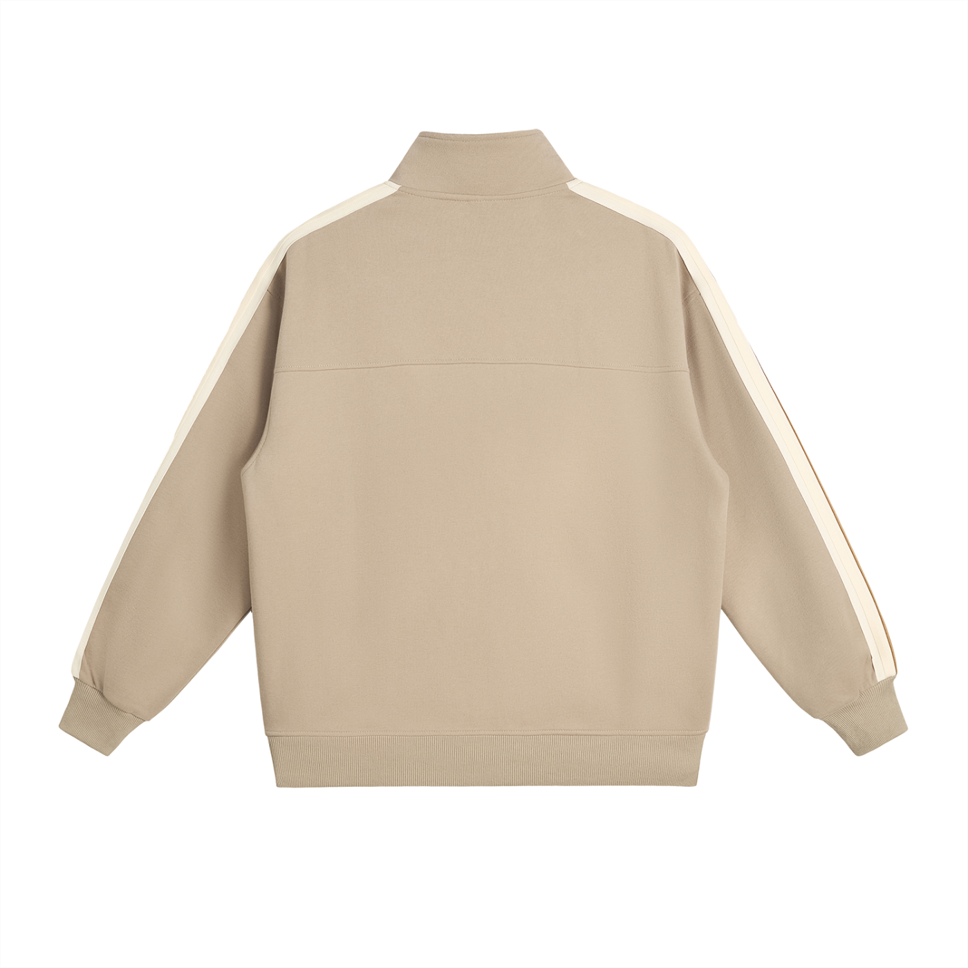 Beige Side-Stripe Jacket