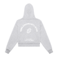 Fleeced Zip-Up Cropped Hoodie