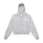 Fleeced Zip-Up Cropped Hoodie