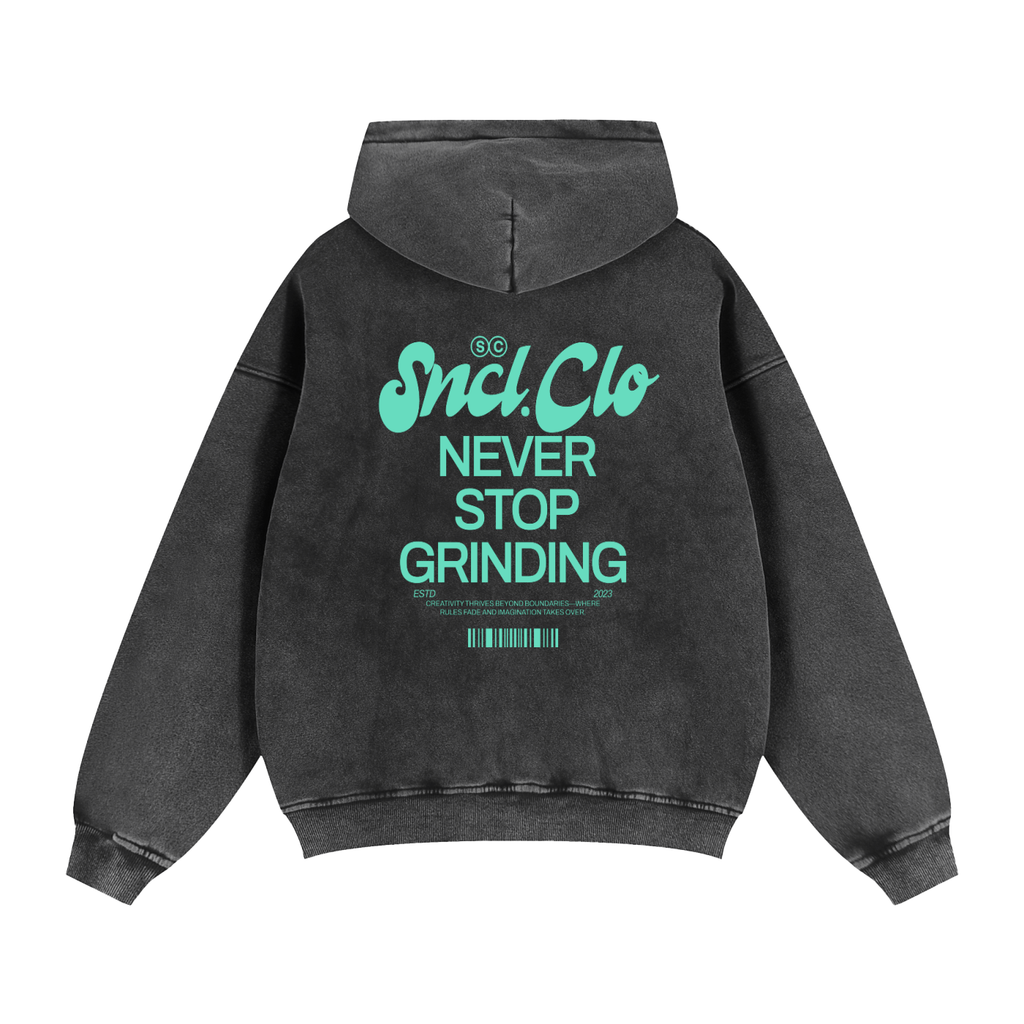 Never Stop Grinding Zip-Hoodie