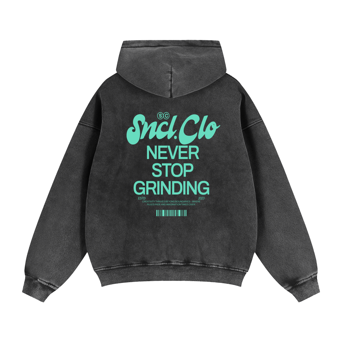 Never Stop Grinding Zip-Hoodie