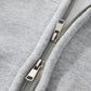 Fleeced Zip-Up Cropped Hoodie
